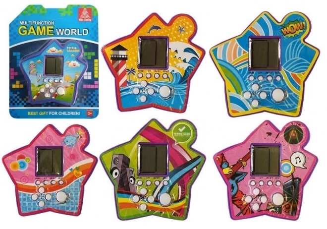 Elektronisches Taschenspiel Tetris Stern lila