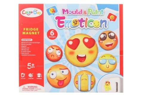 Herstellung von Gipsmagneten Smileys