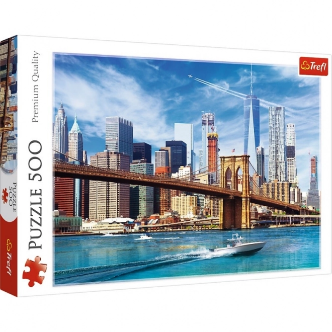 Puzzel 500 stukjes Uitzicht op New York Trefl
