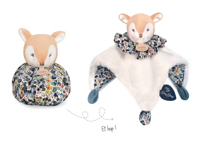 Doudou knuffeldoekje hertje 3-in-1
