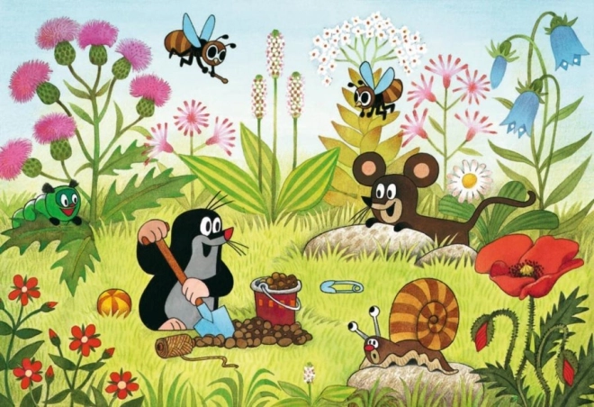 RAVENSBURGER Puzzel Molletje in de tuin 2x24 stukjes