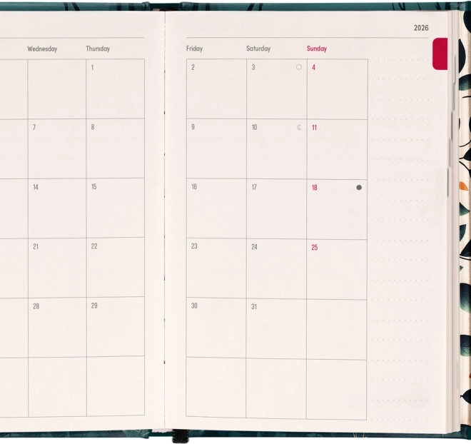 Notique Weekly Magnetic Diary Fox 2026, 11 x 16 cm