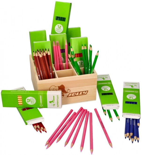 Supersticks Classic Set in Houten Doos, 144 stuks