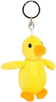 Plush duck keychain 4 × 8 cm