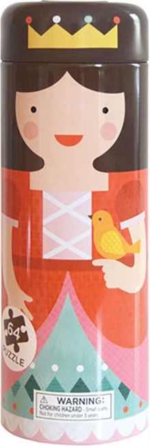 Petit Collage Puzzle in a Tube – Royal Castle (damaged metal packaging)