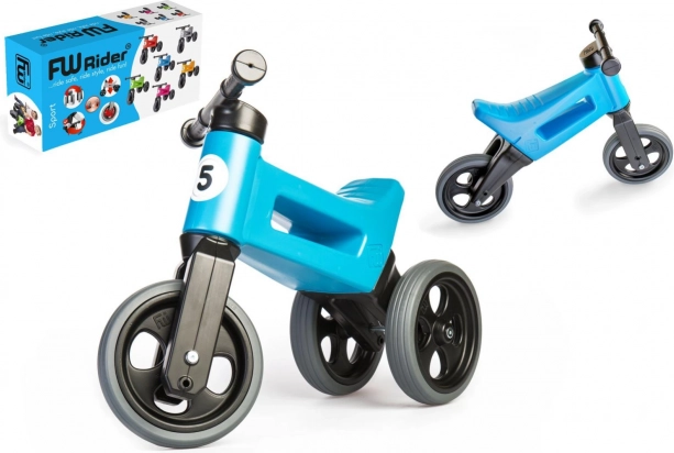 FUNNY WHEELS Rider Sport 2-in-1 balance bike for kids – Blue