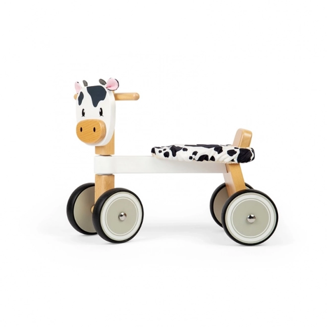 Lauflernwagen Holzkuh für Kinder