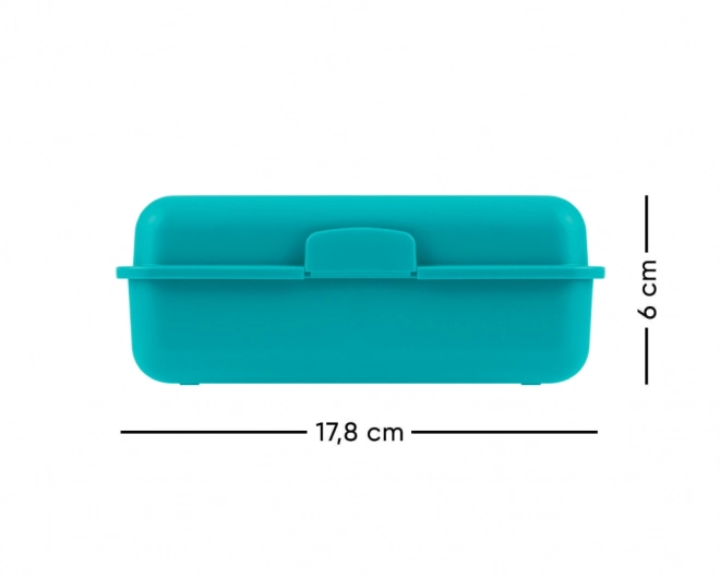 Broodtrommel Regenboog Turquoise