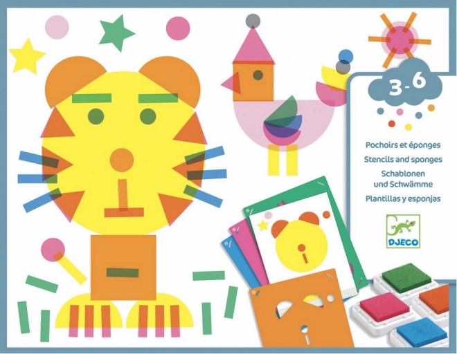 DJECO Creative Stamp Set Animals