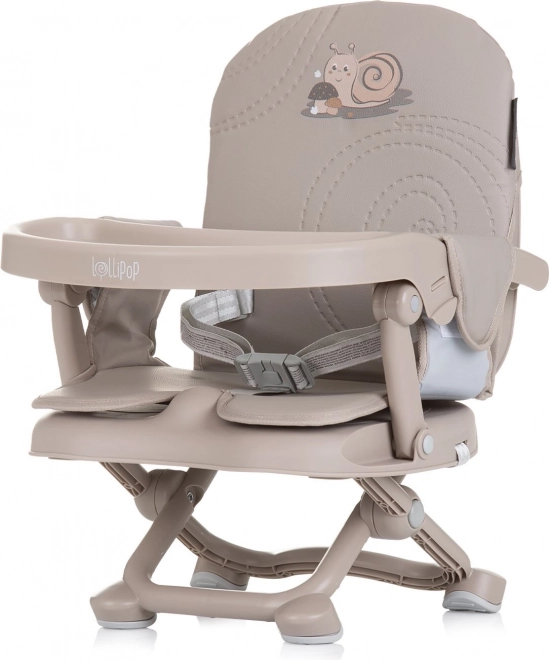 Draagbare kinderstoel Lollipop in de kleur macadamia