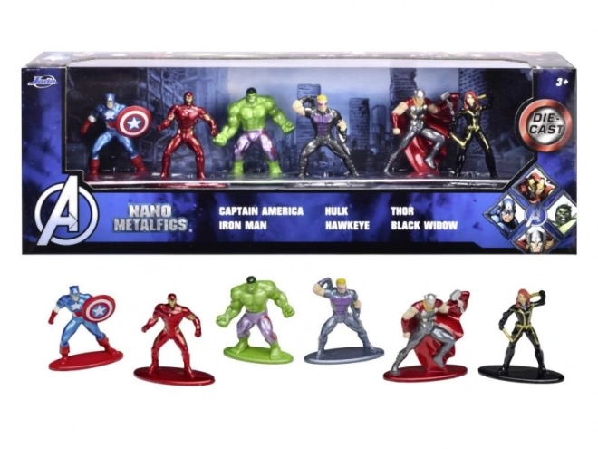 Metal Figures JADA MARVEL AVENGERS, 6 pcs, 4 cm