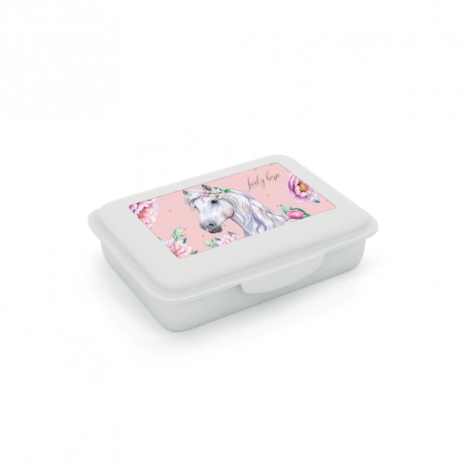 Lunch Box with Removable Compartment - Horse Romantic