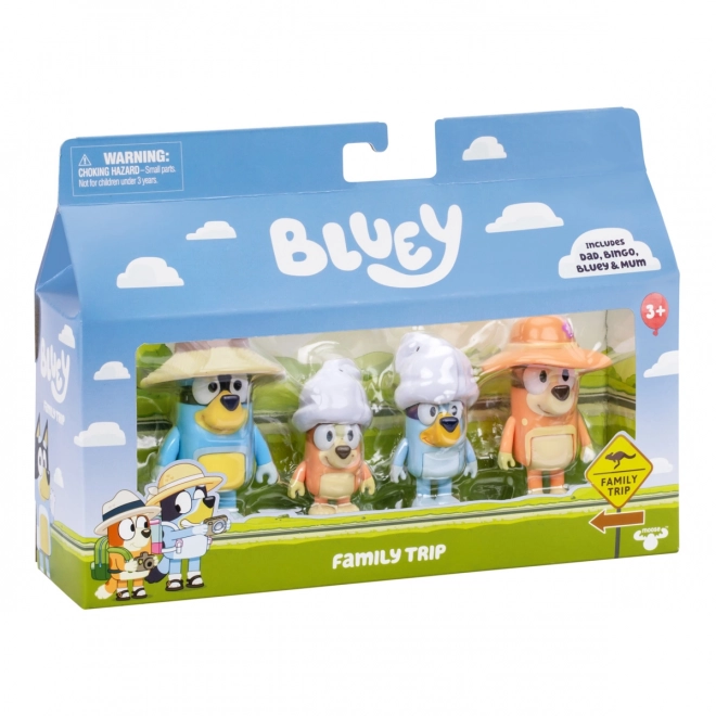 Figuren Bluey Familienausflug