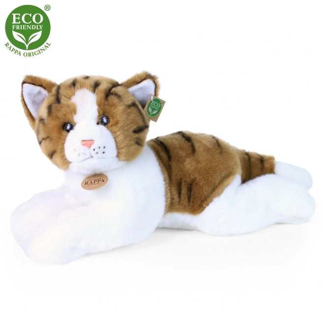 Chat en peluche couché 50 cm ÉCO-RESPONSABLE
