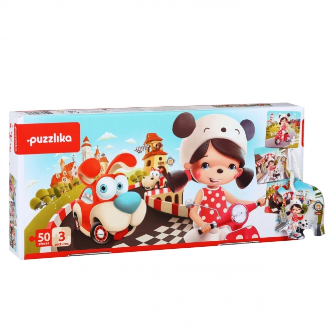 Puzzlika Gelukkige Verhalen 3 in 1 kinderpuzzel