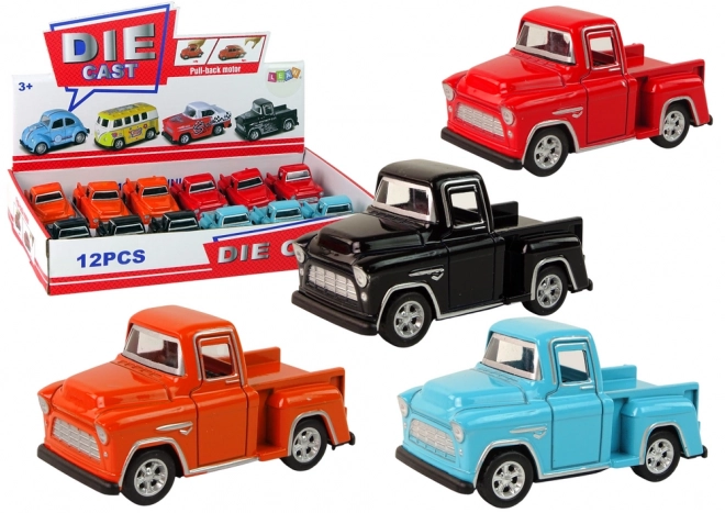 Friktions Pick-up-Auto in 4 Farben