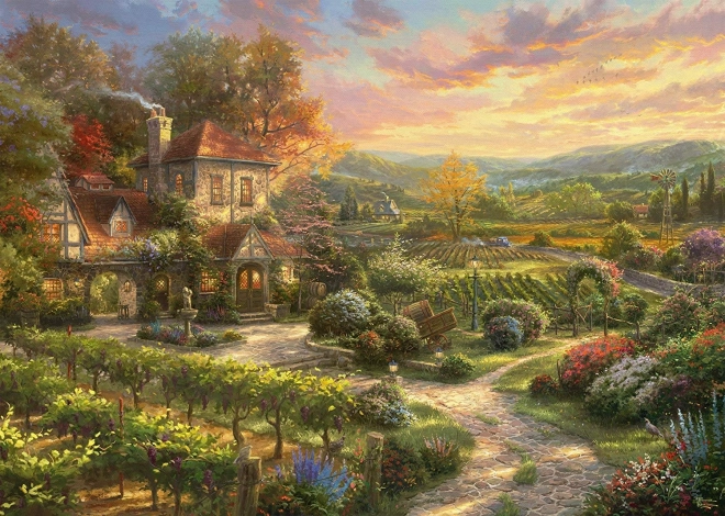 Schmidt puzzel Huis bij de wijngaard 2000 stukjes
