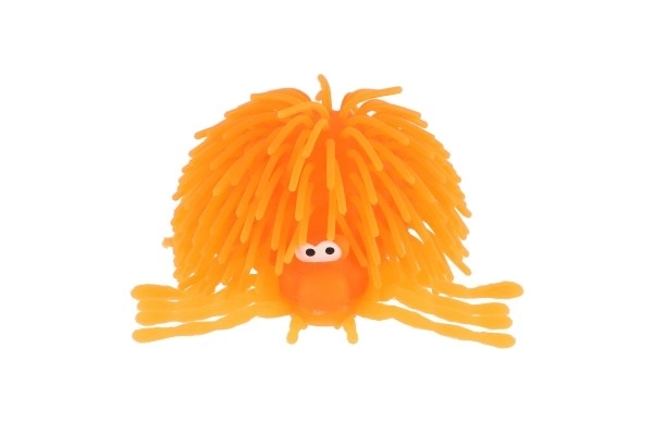 Boule anti-stress araignée silicone compressible 10cm à piles avec lumière 6 couleurs en sachet 16 pièces en boîte