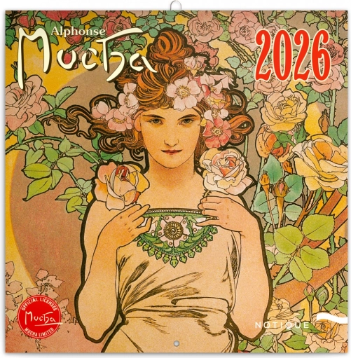 Notitiekalender Alfons Mucha 2026