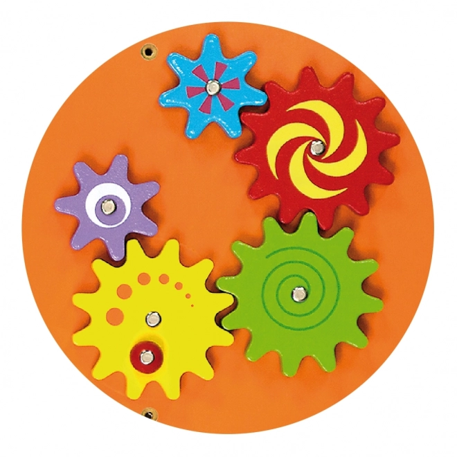 Plaque sensorielle murale en bois - ours