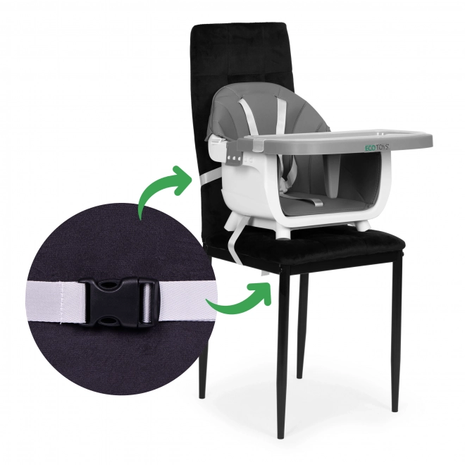 Child feeding chair 2-in-1 gray Ecotoys