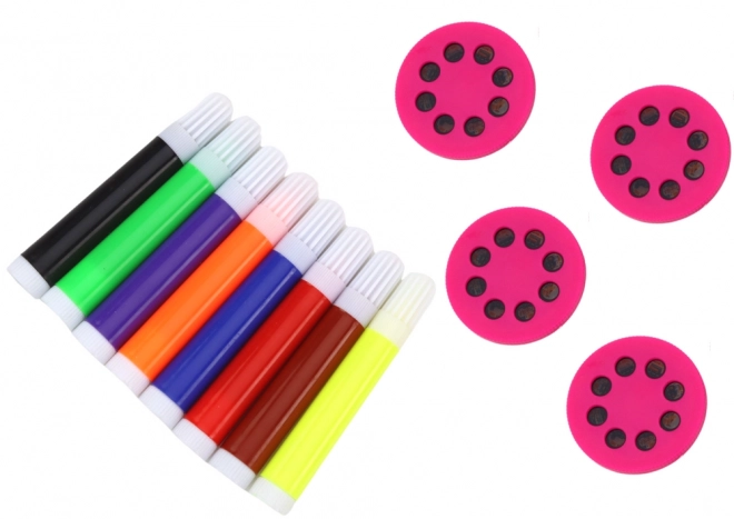 Tekentafel met projector roze