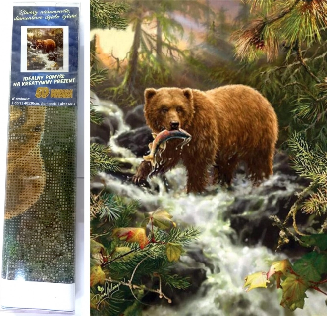Norimpex Diamantschilderen Beer op jacht 30x40cm