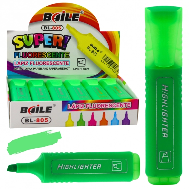 Neon-Textmarker intensiv grün