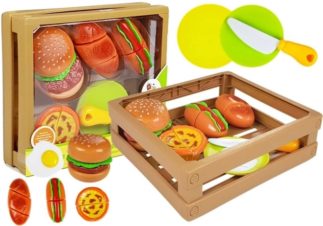 Set voor het Snijden van Burgers in een Doos