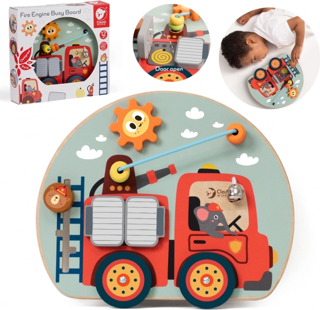 CLASSIC WORLD multifunctioneel manipulatiebord 6-in-1 brandweer