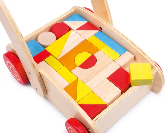 Creative play with colorful blocks