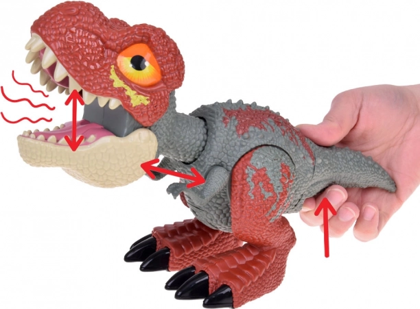 Dinosaurier Tyrannosaurus Rex mit beweglichen Teilen und Licht- und Soundeffekten