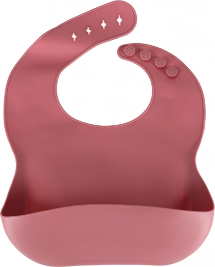 Silicone bib with deep pocket