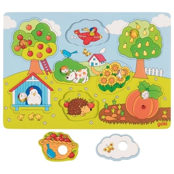 Goki Wooden Puzzle In the Garden