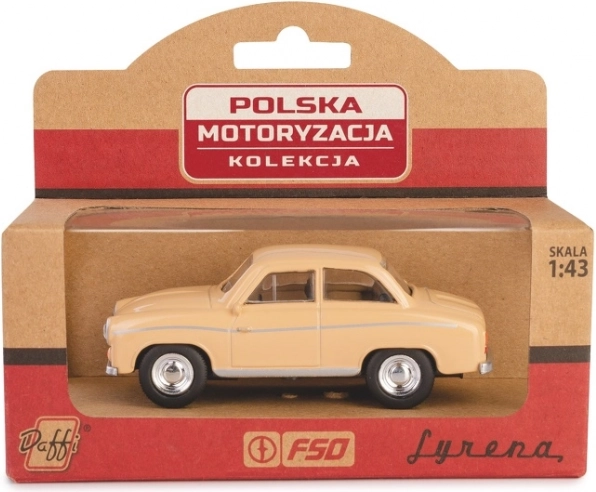 modelauto Syrena 104 op schaal 1:43 – beige