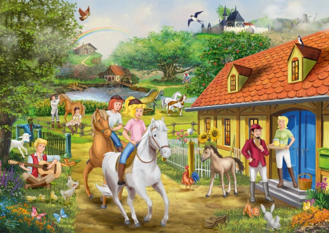 Puzzel Bibi en Tina: Martins boerderij 1000 stukjes