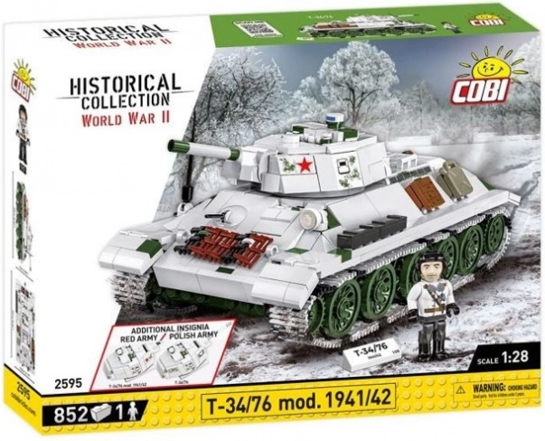 Kit de construction Tank T-34/76 mod. 1941/42 - 852 pièces