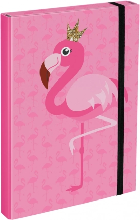 Baagl chemise pour cahiers scolaires A4 Flamant rose
