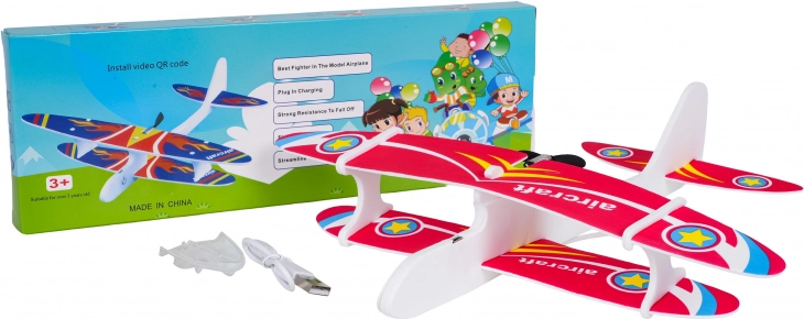 Avion en mousse électrique avec LED pour vols longue durée