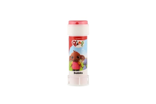 Bublifuk 60ml Konijntje Bing mix kleuren in plastic flesje 4x11cm