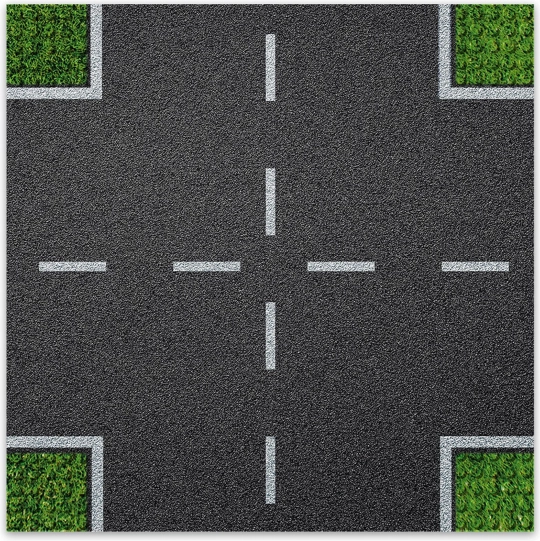 Designer Building Base Plate Intersection BRIXIES Plus