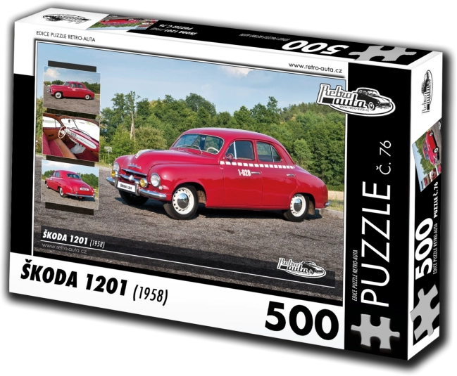 Puzzel RETRO-AUTO’s Škoda 1201 (1958), 500 stukjes