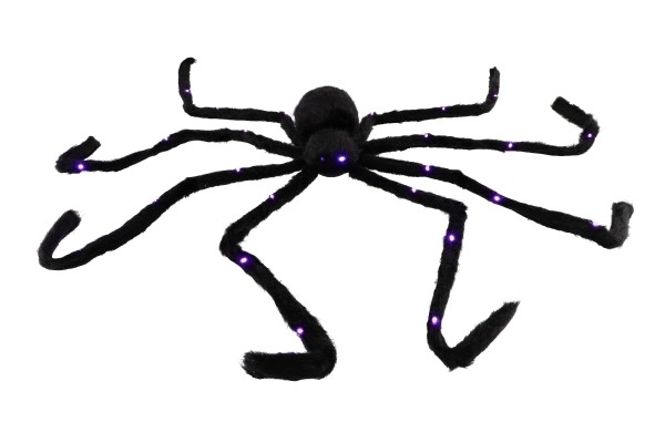Grote pluchen spin op batterijen met licht 125 x 9 cm