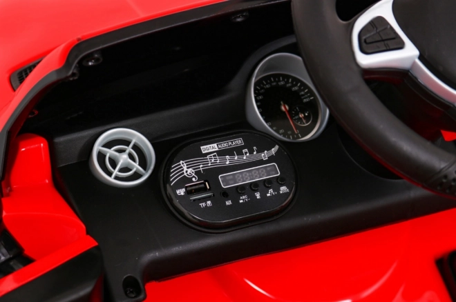 Mercedes Benz SLC300 Kinderauto op batterij Rood + geluiden MP3 Lichten + afstandsbediening + langzame start