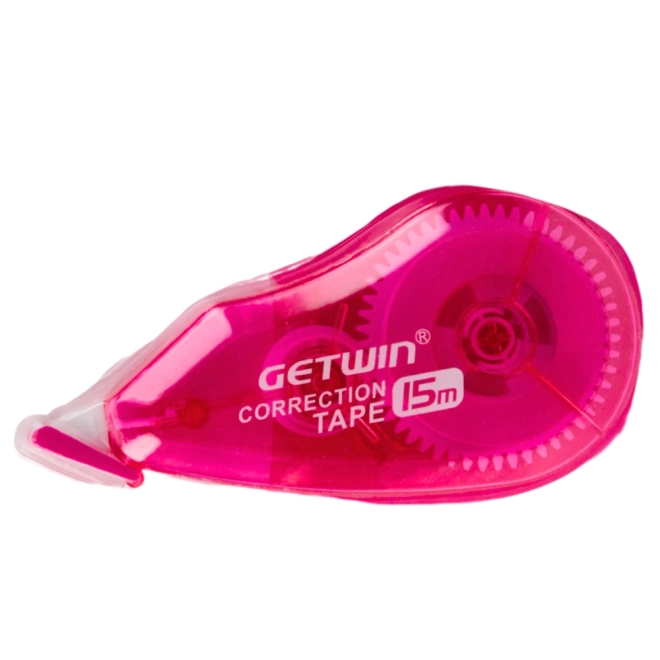 Correctietape roze 15 m x 5 mm