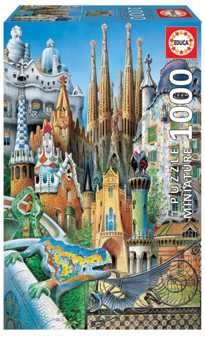 Educa Miniatur-Puzzle Kollage aus dem Werk von Antoni Gaudí