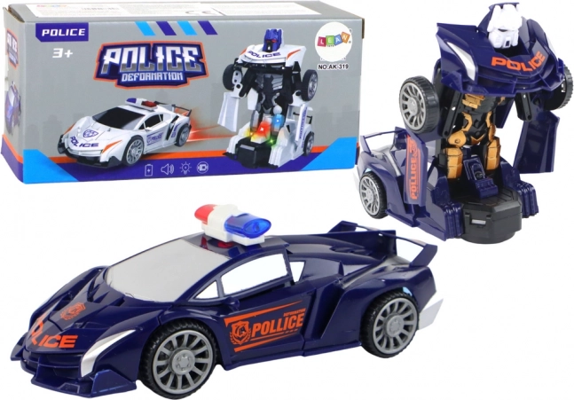 Transforming Police Car Robot