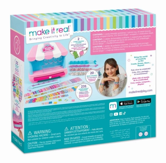 Armbandherstellungsset Shrink Magic Candy Shop