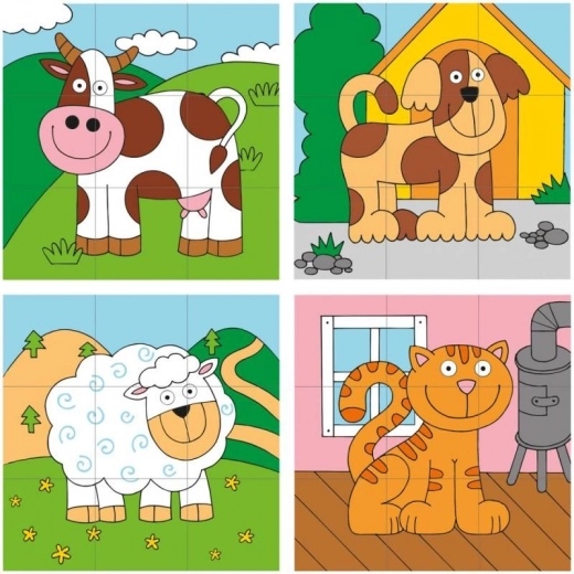 Bunte Tierillustration