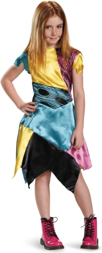 Costume Sally du film L’Étrange Noël de Monsieur Jack pour enfants 7–8 ans